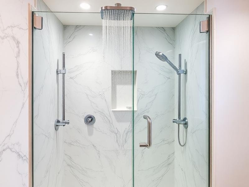 new shower frameless